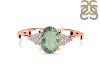Green Amethyst & White Topaz Ring GRA-RR-364.