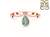 Green Amethyst & White Topaz Ring GRA-RR-374.