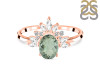 Green Amethyst & White Topaz Ring GRA-RR-405.