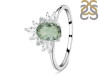Green Amethyst & White Topaz Ring GRA-RR-405.
