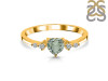 Green Amethyst & White Topaz Ring GRA-RR-424.