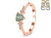 Green Amethyst & White Topaz Ring GRA-RR-424.