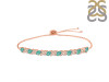 Green Onyx & White Topaz Bracelet With Adjustable Camera Lock GRO-RDB-128.