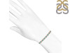 Green Onyx & White Topaz Bracelet With Adjustable Camera Lock GRO-RDB-128.