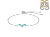 Green Onyx & White Topaz Bracelet With Adjustable Camera Lock GRO-RDB-143.