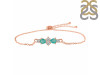 Green Onyx & White Topaz Bracelet With Adjustable Camera Lock GRO-RDB-146.