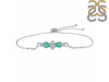 Green Onyx & White Topaz Bracelet With Adjustable Camera Lock GRO-RDB-146.