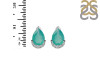 Green Onyx & White Topaz Stud Earring GRO-RDE-1262.