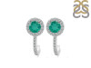 Green Onyx & White Topaz Stud Earring GRO-RDE-1264.
