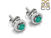 Green Onyx & White Topaz Stud Earring GRO-RDE-984.