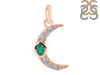 Green Onyx & White Topaz Pendant GRO-RDP-691.