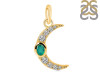 Green Onyx & White Topaz Pendant GRO-RDP-691.