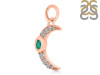 Green Onyx & White Topaz Pendant GRO-RDP-691.