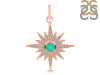 Green Onyx & White Topaz Pendant GRO-RDP-693.