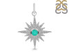 Green Onyx & White Topaz Pendant GRO-RDP-693.