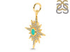 Green Onyx & White Topaz Pendant GRO-RDP-693.