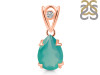 Green Onyx & White Topaz Pendant GRO-RDP-746-V-LOOP.