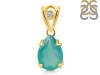 Green Onyx & White Topaz Pendant GRO-RDP-746-V-LOOP.