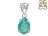 Green Onyx & White Topaz Pendant GRO-RDP-746-V-LOOP.