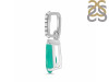 Green Onyx & White Topaz Pendant GRO-RDP-757-CZ.