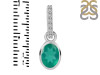 Green Onyx & White Topaz Pendant GRO-RDP-780-CZ-LOOP.