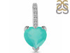 Green Onyx & White Topaz Pendant GRO-RDP-819.