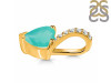 Green Onyx & White Topaz Pendant GRO-RDP-819.