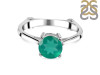 Green Onyx & White Topaz Ring GRO-RDR-1786.