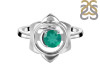 Green Onyx Chakra & Crescent Moon Ring GRO-RDR-2140.