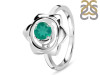 Green Onyx Chakra & Crescent Moon Ring GRO-RDR-2140.