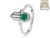 Green Onyx Hamsa Hand Ring GRO-RDR-2163.