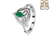 Green Onyx Triquetra Ring GRO-RDR-2166.