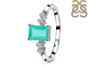 Green Onyx & White Topaz Ring GRO-RDR-2187.