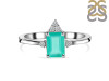 Green Onyx & White Topaz Ring GRO-RDR-2194.