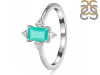 Green Onyx & White Topaz Ring GRO-RDR-2210.