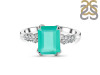 Green Onyx & White Topaz Ring GRO-RDR-2215.