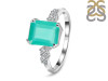 Green Onyx & White Topaz Ring GRO-RDR-2215.