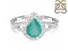 Green Onyx & White Topaz Ring GRO-RDR-2243.