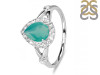 Green Onyx & White Topaz Ring GRO-RDR-2243.