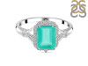 Green Onyx & White Topaz Ring GRO-RDR-2252.