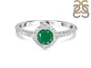 Green Onyx & White Topaz Ring GRO-RDR-2260.