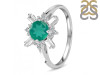 Green Onyx & White Topaz Ring GRO-RDR-2264.