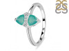 Green Onyx & White Topaz Ring GRO-RDR-2266.
