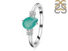 Green Onyx & White Topaz Ring GRO-RDR-2285.