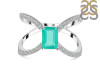 Green Onyx & White Topaz Ring GRO-RDR-2293.