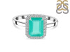 Green Onyx & White Topaz Ring GRO-RDR-2302.
