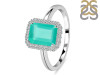 Green Onyx & White Topaz Ring GRO-RDR-2302.
