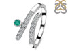Green Onyx & White Topaz Ring GRO-RDR-2526.