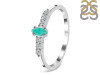 Green Onyx & White Topaz Ring GRO-RDR-2532.