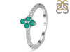 Green Onyx & White Topaz Ring GRO-RDR-2534.